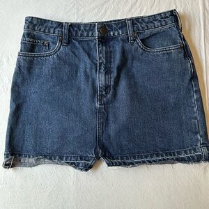 Free People Blue Denim Skirt Y2K